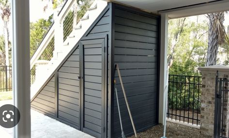 Under Deck Storage, Barn Remodel, Under Stair, Staircase Outdoor, Stairs Storage, Porch Remodel, Patio Deck Designs, Home Greenhouse, Exterior Stairs