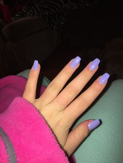 Short Lavender Coffin Nails Matte Make Up, Nails Short Coffin, Coffin Nails Matte, Purple Acrylic Nails, Nails Yellow, Short Coffin, Lavender Nails, Short Coffin Nails, Pink Gel