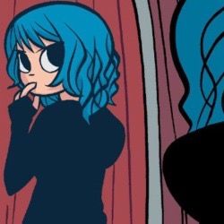 Ramona Flowers Pfp, Flowers Pfp, Flowers Icon, Ramona Flowers, Scott Pilgrim, Blue Hair, A Girl, Tumblr, Flowers