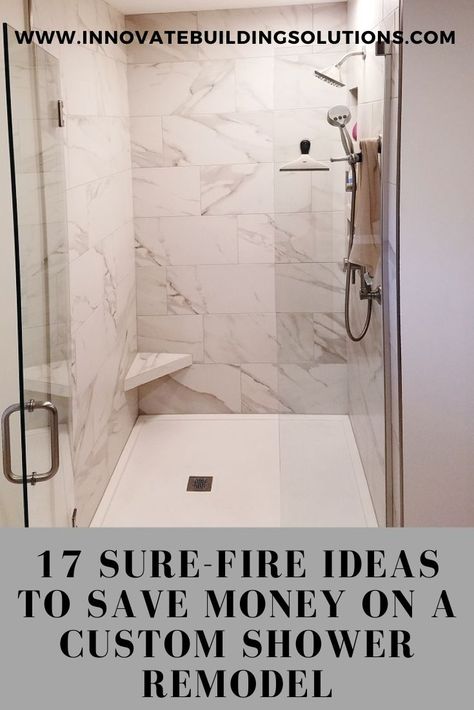 17 Sure-Fire Ideas to Save Money on a Custom Shower Remodel Waterproof Shower Wall Panels, Glass Block Shower Wall, Granite Shower, Acrylic Shower Walls, Cleaning Shower Tiles, Glass Block Shower, Tub To Shower Conversion, Fiberglass Shower, Bathroom Wall Panels