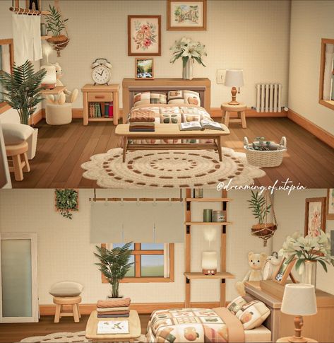 Animal Crossing Wall Design, Cottage Core Bedroom, Acnh Interior, Acnh Cottagecore, Animals Crossing, Animal Crossing Guide, Happy Home Designer, Animal Crossing Wild World, Island Theme