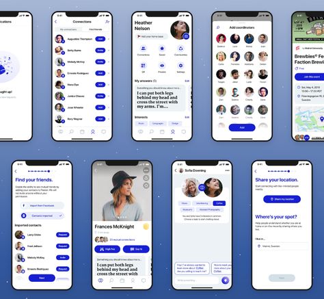 Panion - Meet like-minded people on Behance Google Forms With Friends, Peoples Home Screens, Social Network App Design, People App, Social Networking Apps, People We Meet On Vacation, Social App Design, App Development Design, Hotel Booking App