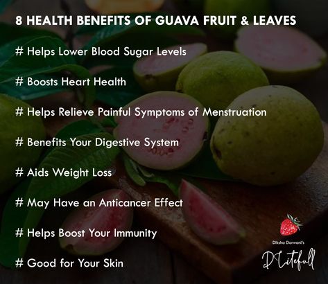 Guava fruits are amazingly rich in antioxidants, vitamin C, potassium, and fiber. This remarkable nutrient content gives them many health benefits.  Here are 8 evidence-based health benefits of guava fruits and leaves...  Interesting Fact: Did you know that 100 gm of guava has more than 200 mg of Vitamin C which is approximately twice as high as that in a single orange...  #fruits #guava #guavafruits #guavaleaves #antioxidants #vitamins #potassium #fiber #nutrients #healthbenefits #eatyourfruits Benefits Of Guava Fruit, Guava Leaves Benefits, Health Benefits Of Guava, Benefits Of Guava, Guava Benefits, Guava Leaves, Guava Fruit, Guavas, Preschool Planning