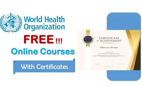 WHO Free Online Courses with free Certificates 2022-2023 Free Certified Online Courses, Free Online Education Courses, Free Online Classes With Certificate, Google Courses, Free Online Courses With Certificate, Free Certificate Courses, Free College Courses Online, Online Computer Courses, Online Courses Free