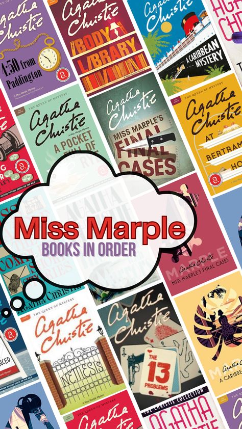 Take a look at our recommended reading order for the brilliant Miss Marple series of full novels and short stories by Agatha Christie! Agatha Christie Novels, Sparkling Cyanide Agatha Christie, Best Agatha Christie Books, Agatha Christie Miss Marple, Detective Stories, Agatha Christie Books, Reading Materials, Cozy Mystery Books, Miss Marple