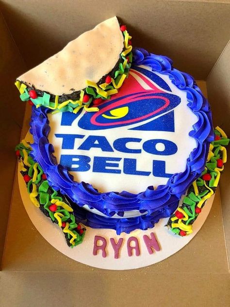 Taco Bell Cake, Easy Taco, Easy Food Art, Taco Bell, Anniversary Cake, Amazing Cakes, Food Art, Cake Decorating, Tacos