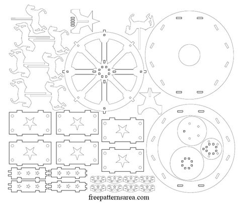 Carousel Template, Plan Toys Christmas Dollhouse, User Settings, Templates Free Download, Carousel, Read Online For Free, Wooden Toys, Toys, How To Plan