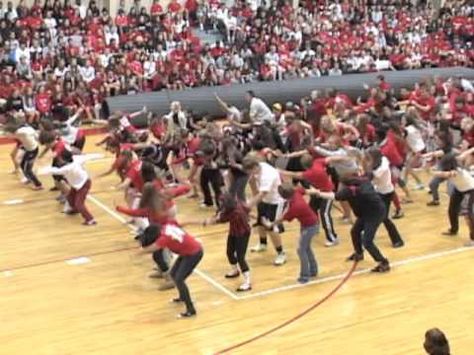 Flash mob during Archbishop Spalding High School's pep rally.  Performed to the song "Party Rock Anthem" by LMFAO. School Pep Rally, Party Rock Anthem, Rally Ideas, Rally Idea, Pep Club, High School Life, Pep Rally, Party Rock, Flash Mob