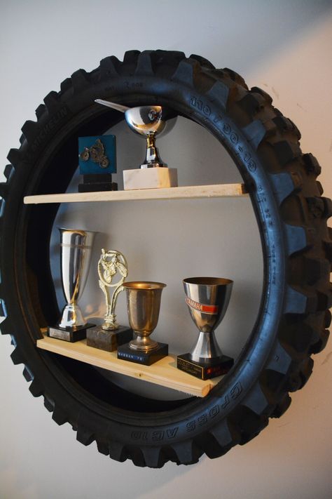 Motocross Room Decor, Motocross Bedroom Decor, Motocross Room, Dirt Bike Bedroom, Motocross Bedroom, Motocross Decor, Kursi Ban, Dirt Bike Room, Reuse Old Tires