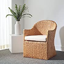 Check this out on Amazon Colonial Design, Linen Armchair, Beige Cushions, Dine In, Water Hyacinth, Upholstered Arm Chair, Beachcrest Home, Barrel Chair, Dining Room Bar