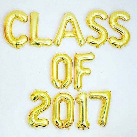 Class of 2017 Balloons Graduation Party Idea Doctoral Regalia, College Signing Day, 10 Year Reunion, Reunion Decorations, Graduation Party Ideas, Graduation Balloons, High School Reunion, Party Pops, School Reunion