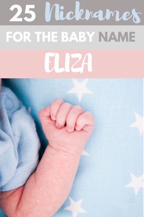 Thinking of picking Eliza as a baby name? Here are 25 nicknames, short version and other famous Elizas -read this if you are pregnant and picking a baby name Nicknames For Sophia, Eliza Name Meaning, Eliza Name, Middle Names For Ava, Elizabeth Name Meaning, Nicknames For Olivia, Nicknames For Baby Girls, Nicknames For Elizabeth, Baby Girl Nicknames