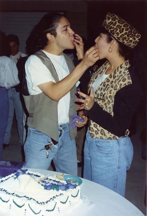 Chris And Selena, Selena And Chris Perez, Selena Perez, Chris Perez, Hispanic Aesthetic, Tejano Music, Corpus Christi Texas, Selena Quintanilla Perez, Leopard Jacket