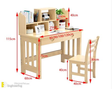 43+ Standard Sizes For Various Types Of Furniture | Engineering Discoveries Standard Furniture Dimensions, Study Table Designs, Kids Study Table, Wood Furniture Plans, Bathroom Dimensions, Furniture Dimensions, Woodworking Furniture Plans, Easy Wood Projects