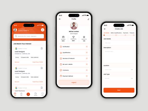 Job Finder App UI UX Design Job Finder App, App Ui Ux Design, Ux Researcher, App Ideas, Human Centered Design, Mobile App Ui, App Ui Design, Ux Ui, Remote Jobs