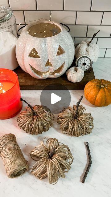 Alicia Kim on Instagram: "Here’s super fun easy diy fall craft for this weekend! These are a little addicting once you start! What do you think?

Comment link and I’ll send you the link for the string I used!

#easyfallcrafts #fallcrafts #easyfalldiy #falldiy #falldecor #falldecorations #fallcraft" Toilet Paper Fall Crafts, Pumpkin Out Of Toilet Paper Roll, Toilet Roll Pumpkins, Thanksgiving Crafts Toilet Paper Rolls, Toilet Paper Roll Pumpkins, Jute Pumpkins, Pumpkin Toilet Paper Roll, Easy Diy Fall Crafts, Halloween Pumpkin Crafts