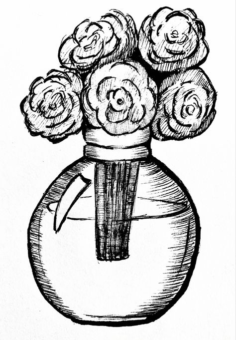 Traced over with fineliner pens 0.2 and 0.4. Also used a permanent pen from LePen. #dailyart #drawing #flowers #vase #fineliner #finelinerart #finelinerpens #sketchoftheday #sketch #drawingideas #drawingpen #drawingartist Flower In Vase, Fineliner Art, Flowers In Vase, Drawing Flowers, Flowers Vase, Fineliner Pens, Drawing Artist, Art Portfolio, Pen Drawing