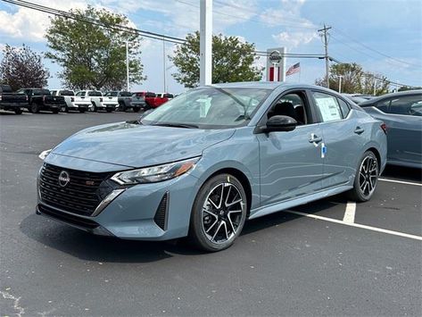 New 2024 Nissan Sentra, SR Xtronic CVT, Sedan, Atlantic Gray Metallic, Sport, 2L I-4 gasoline direct injection, DOHC, variable valve control, regular unleaded, engine with 149HP, Front Wheel Drive Covington Ky, Sedan Cars, Nissan Sentra, Cincinnati, Dream Cars, Florence, Nissan, Fort, Wheel