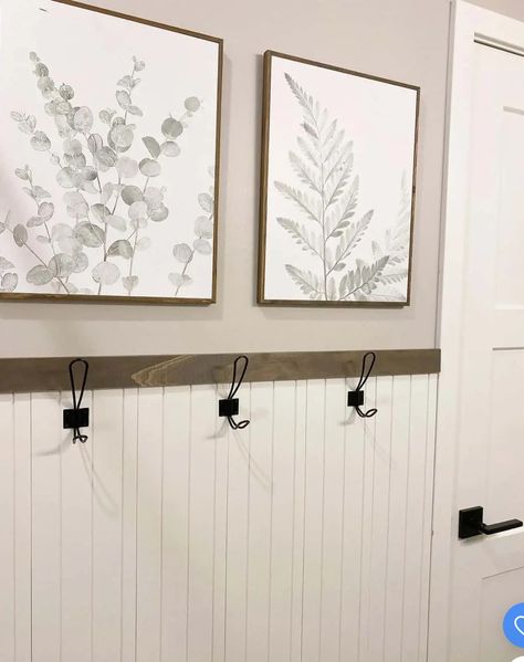 Beadboard Half Wall, Wallpaper And Beadboard, Beadboard Kitchen, Black Wainscoting, Grey Kitchen Walls, Wainscoting Ideas, Beadboard Bathroom, White Beadboard, Beadboard Wainscoting