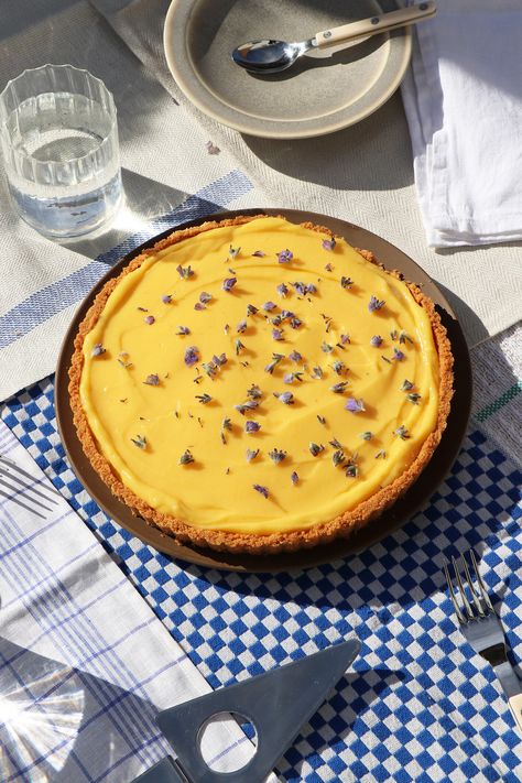 Curd Tart, Lavender Cake, Birthday Cake With Flowers, Roasted Cabbage, Roasted Strawberries, Ginger Cake, Custard Tart, Tart Shells, Goat Cheese Salad