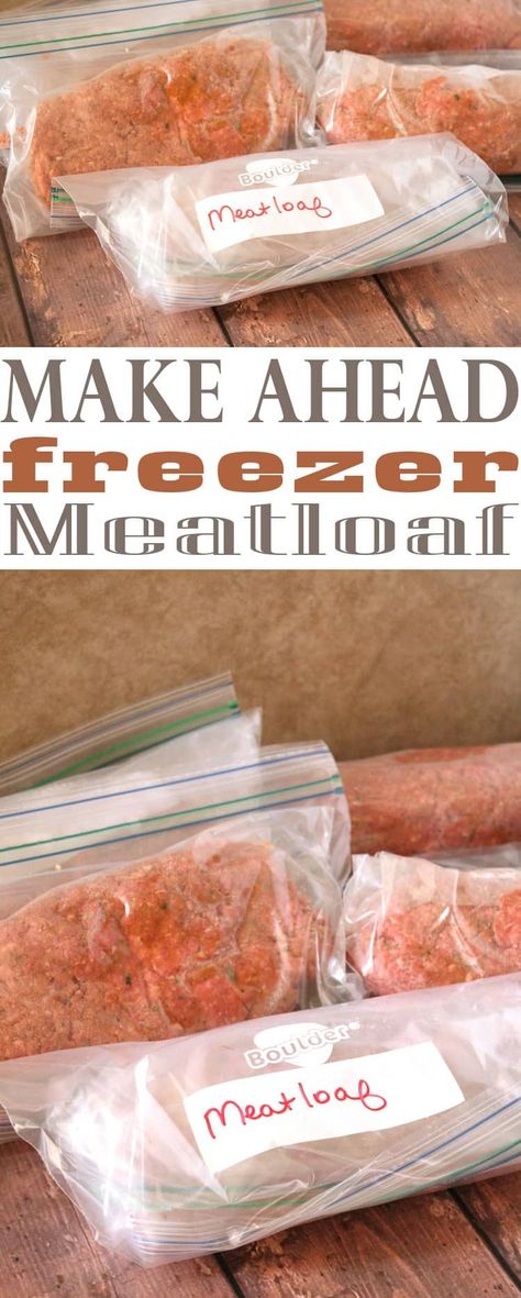 Quick Easy Meatloaf Recipe, Frozen Meatloaf, Meat Loaf Recipe, The Best Meatloaf Recipe, Best Meatloaf Recipe, Tartiflette Recipe, The Best Meatloaf, Freezer Dinners, Freezable Meals