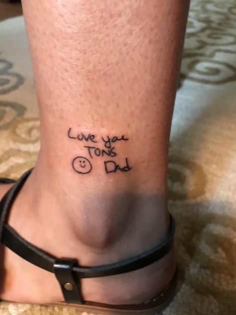 Tattoo Ideas For Fathers, Dad Daughter Tattoo, Daughter Tattoo Ideas, Daughter And Father Tattoo, Fathers And Daughters, 3d Butterfly Tattoo, Father Daughter Tattoos, Cute Simple Tattoos, Father Tattoos