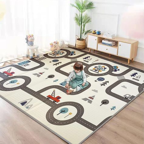 Play Mat for Baby,Foldable Baby Play Mat,XPE Foam Floor Gym Mats,78 * 70 * 0.4In Tummy Time Mat, Baby Play Gym, Baby Playpen, Foam Flooring, Baby Mat, Crawling Baby, Gym Mats, Safety Products, Play Gym