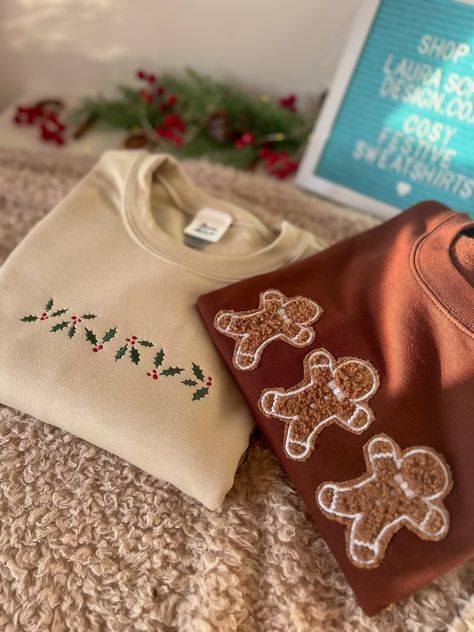 Embroidered Holly, Boughs Of Holly, Christmas Presents For Her, Garland Wreath, Holly Christmas, Holly Berry, Minimalist Christmas, Christmas Jumper, Holly Berries