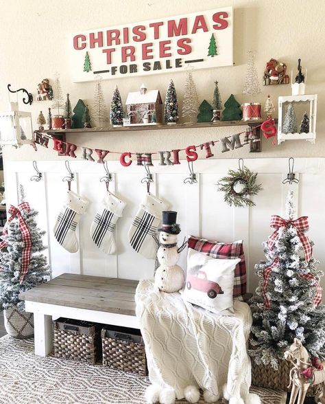 Board And Batten Entryway, Batten Entryway, Christmas Entry, Batten Wall, Christmas Entryway, Christmas Tree Sale, Board And Batten Wall, Christmas Signs Wood, Rustic Christmas Tree