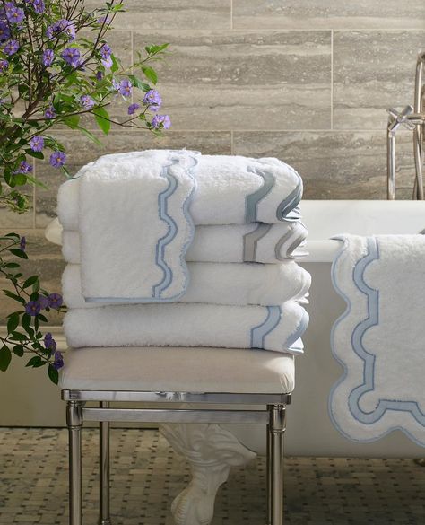 1,194 Likes, 4 Comments - Matouk (@matouklinens) on Instagram: “Plush towels make all the difference. Our #Matouk Mirasol style are a perfect gift for your loved…” Light Blue Room, Shop Awning, Fall River Massachusetts, Linen Baskets, Luxury Linens, Tub Mat, Fall River, Wash Cloth, Chic Shop