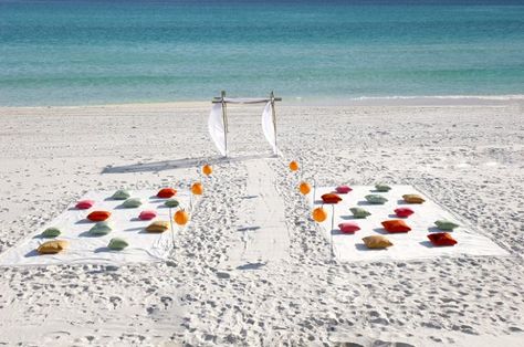 modern beach wedding Sitting Ideas, Modern Beach Wedding, Small Beach Weddings, Simple Beach Wedding, Beach Wedding Ideas, Beach Wedding Centerpieces, Beach Theme Wedding Invitations, Dance All Night, Beach Wedding Flowers