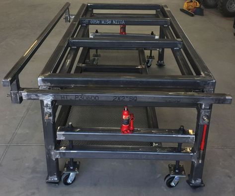 Welding Table Plans, Steel Workbench, Industrial Workbench, Welded Metal Projects, Welding Shop, Metal Fabrication Tools, Welding Cart, Metal Bending Tools, Fabrication Tools