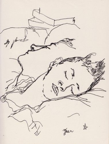 Bibliothèque Gay: Jean Cocteau Couple Painting, Jean Cocteau, Multimedia Artist, White Books, Guy Drawing, Male Art, Journal Writing, French Artists, Pencil Sketch