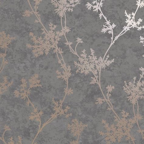 Luxury Wallpaper Texture Modern, Grey Tone Wallpaper, Wall Sticker Ideas, Bedroom Wallpaper Texture, Grey Wallpaper Living Room, Grey Wallpaper Bedroom, Red And Gold Wallpaper, Wallpaper Bedroom Feature Wall, Grey Floral Wallpaper