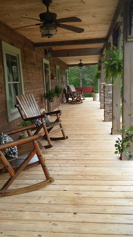 Cabin Front Porch, Cabin Porches, Cabin Porch, Pergola Diy, Building A Porch, Pergola Ideas, Rustic Porch, Cabin Exterior, Front Porch Design