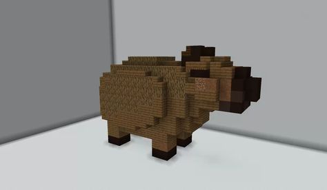 Minecraft Capybara Build, Cute Minecraft Animal Statues, Minecraft Cat Statue, Minecraft Animal Statues, Dog House Minecraft, Minecraft Statue, Cube Craft, Minecraft Statues, Minecraft City