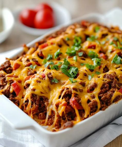 Easy Chili Hot Dog Casserole Recipe - Chili Dogs Casserole, Hot Dogs Casserole, Chilli Cheese Dog Casserole, Chilli Dog Casserole, Chili Hot Dog Casserole, Hot Dog Casserole Recipes, Chilli Cheese Dogs, Hot Dog Chili Recipe, Hot Dog Casserole