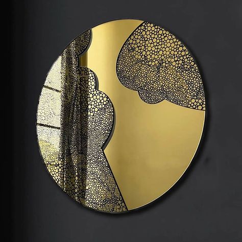 Captivating golden reflections The Silhouette Mirror is a circular artwork by Elizabeth Kent that features handcrafted reflective layers and hand-painted arboreal motifs against a central gold-tinted mirror. The work offers a dynamic viewing experience influenced by light and perspective. Shop this piece and more from Elizabeth Kent at the link in the bio. #curio #curiospace #design #art #makers #artists #craftsmanship #discovery #mirror #abstractexpressionism #warmtones #brightcolours #d... Circular Artwork, Tinted Mirror, Abstract Expressionism, Wall Mirror, Bright Colors, Mirror Wall, Design Art, Hand Painted, Mirror