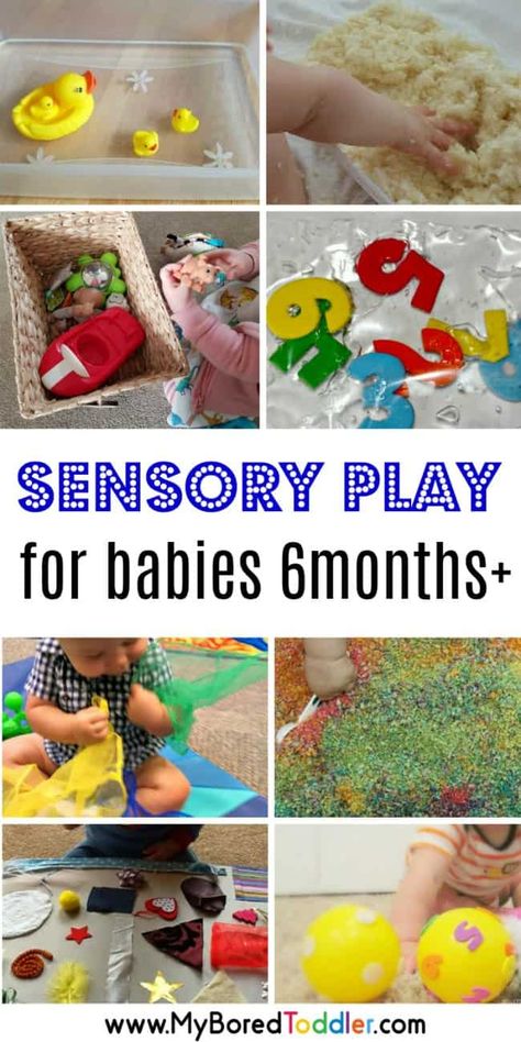 Baby Play Ideas - Activities for 6 - 12 month olds Sensory Play For Babies, Sensory Play Ideas, Activities For Babies, Baby Sensory Play, Baby Play Activities, Baby Learning Activities, Baby Activities, Baby Sleep Problems, Play Ideas