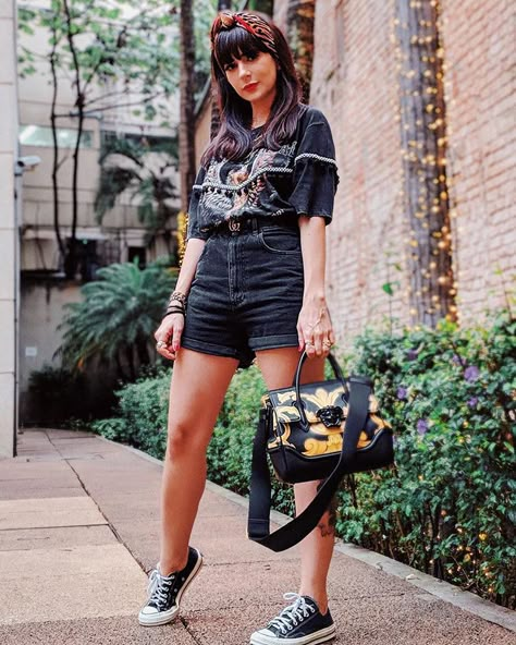 Rocker Summer Outfits, Rocker Outfit, Look Grunge, Rocker Look, Look Rock, Outfit 90s, Rock Outfits, Style Rock, 90s Fashion Outfits