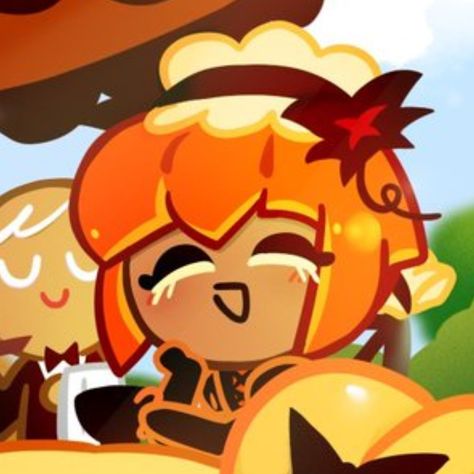 Cookie Run Kingdom Pumpkin Pie Cookie, Cookie Icon, Pumpkin Pie Cookies, Cookie Games, Cookie Run Kingdom, Strawberry Cookies, Cookie Pie, Pumpkin Cookies, Fun Cookies