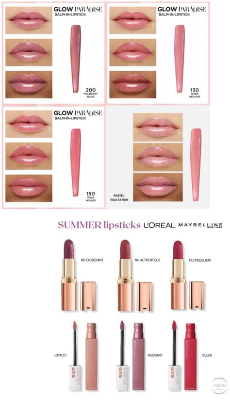 Light Summer Lipsticks Light Summer Lipstick, Lip Liner Drugstore, Summer Lipstick Colors, Olive Skin Lipstick, Best Lipstick Brand, Drugstore Lipgloss, Mac Lipstick Shades, Summer Lipstick, Drugstore Lips