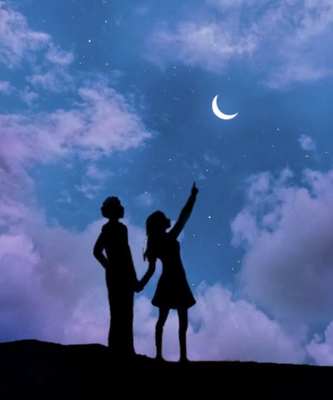 Couple Watching Sunset Drawing, Couple Shadow Painting, Stargazing Sketch, Couple Drawings On Canvas, Shadow Painting Ideas, Luna Anime, Couple Shadow, Lion King Drawings, Shadow Painting