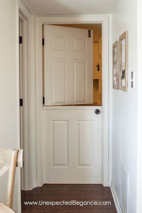 diy dutch door Diy Dutch Door, Dutch Doors Diy, Dutch Doors Exterior, Dutch Doors, Half Doors, Hollow Core Doors, Kids Rooms Diy, Home Remodeling Diy, Dutch Door