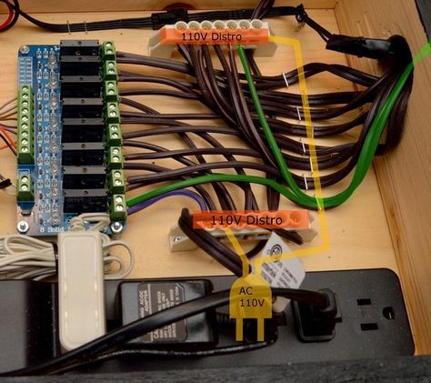 This project involves using a Raspberry Pi to drive 8 AC outlets which are connected to Christmas Tree light sets. The AC lights are simple one color strands of... Programmable Christmas Lights, Christmas Light Controller, Pi Computer, Raspberry Pi Computer, Christmas Tree Light, Christmas Light Show, Diy Christmas Lights, Christmas Light Installation, Hanging Christmas Lights