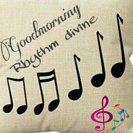 Good morning rhythm divine music on pillow Musical Good Morning, Morning Rhythm, Good Morning Music, Music Notes Art, Morning Music, Notes Art, Muslim Men, Music Man, My Music