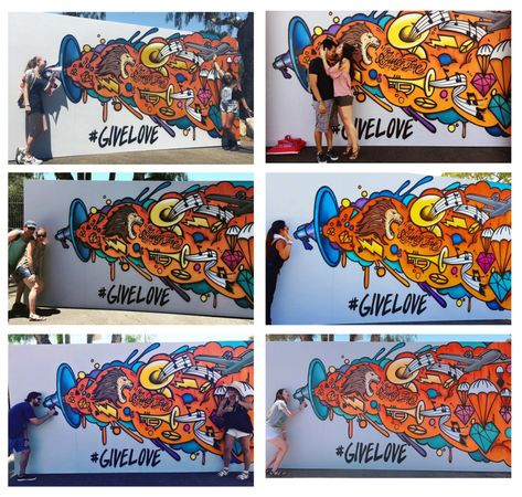 Instagram Interactive Graffiti Art - Los Angeles Mural Company - Graffiti Artists for Hire Interactive Graffiti, Instagram Mural, Andy Grammer, Office Mural, Mural Paintings, Selfie Wall, Interior Murals, Love Graffiti, Graffiti Street Art