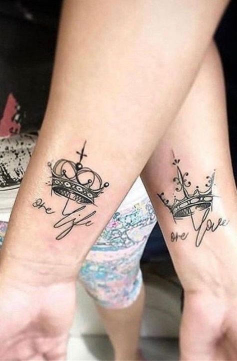 Couple Name Tattoos, Him And Her Tattoos, Couple Tattoos Unique Meaningful, 15 Tattoo, Best Couple Tattoos, Small Matching Tattoos, Tattoo Couple, Cute Couple Tattoos, Couple Tattoos Unique