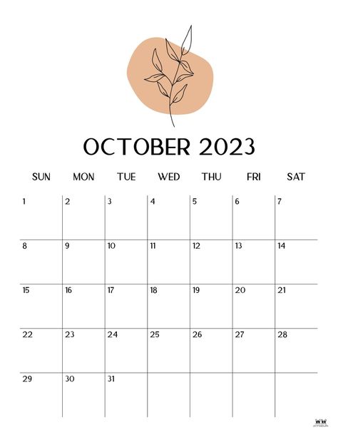 October 2023 Calendars - 50 FREE Printables | Printabulls Spooky Activities, Calender Printables, October Planner, Free Planner Pages, Planner Calendar Printables, October Calendar, 달력 디자인, Monthly Planner Template, Cute Calendar