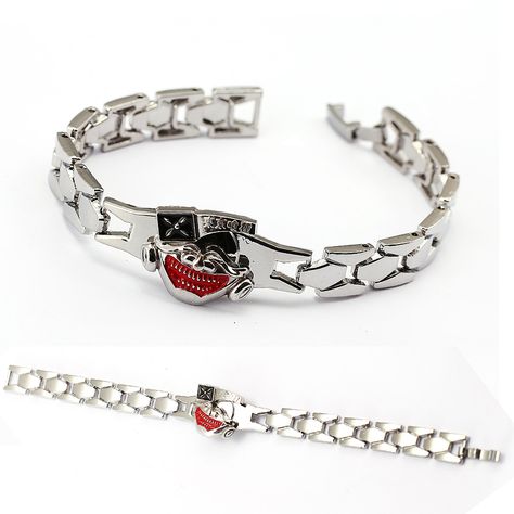 >> Click to Buy << Anime Tokyo Ghoul Ken Kaneki Mask Metal chain Bracelet Cosplay  weapon accessary   #Affiliate Kaneki Mask, Tokyo Ghoul Ken Kaneki, Tokyo Ghoul, Metal Chain, Chain Bracelet, Silver Bracelet, Tokyo, Mask, Personalized Items